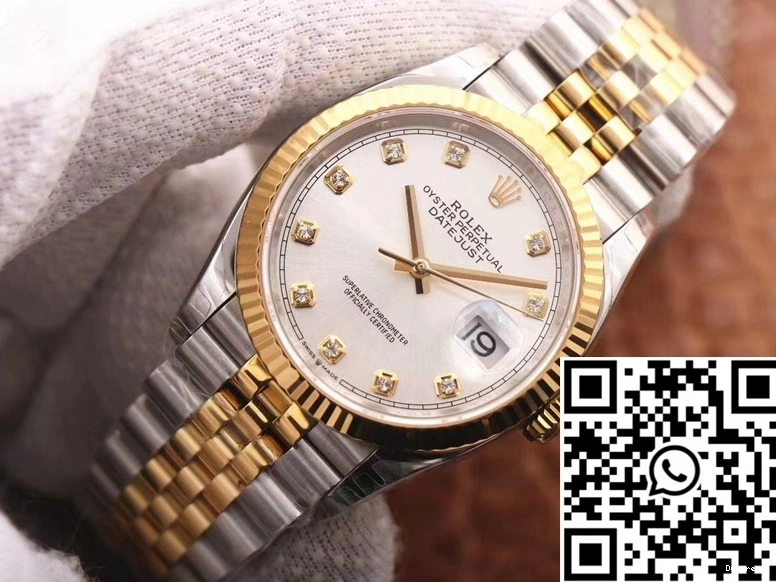 White 126233 EW Dial Datejust Rolex Factory 0328